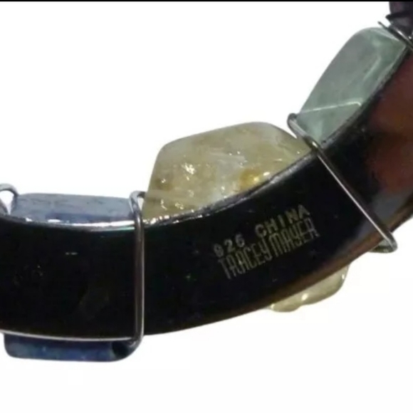 Tracey Mayer Genuine Gemstones Crystals Pearls Pendant Sterling Silver Jewelry - Picture 4 of 4